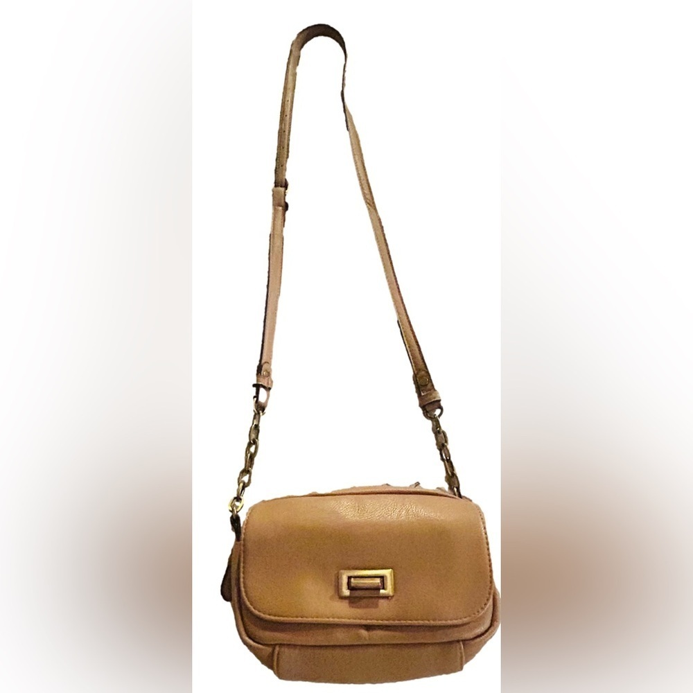 Crossbody Merona Tan mini flap Leather gold hardware